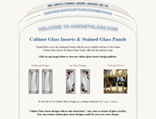 Tablet Screenshot of cabinetglass.com